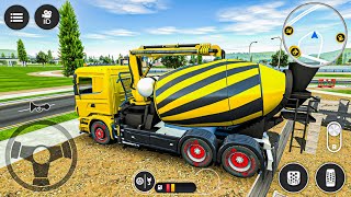 Construction Concrete Mixer Truck Driving Simulator - Android Gameplay