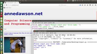 Python 3 input of strings and numbers