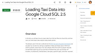 Loading Taxi Data into Google Cloud SQL 2.5