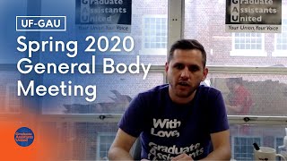 General Body Meeting: March 16, 2020