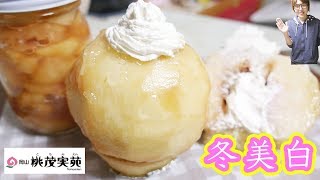 冬美白で生クリームたっぷり贅沢桃まるごとタルトと桃ジャムの作り方/桃茂実苑【kattyanneru】