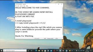 Play Audio Files(.mp3,.wav) using Python Library Playsound/Play music files in python