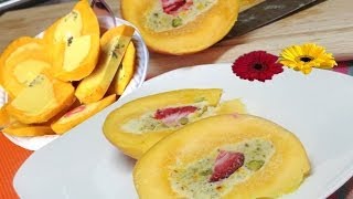 Kulfi Stuffed Mango Video Recipe by Bhavna - Indian Ice Cream Dessert