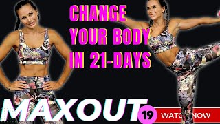 POWER SCULPTING HIIT YOGA Workout (low-impact fat burn and flexibility) | 21-Day MAXOUT Challenge
