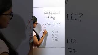 Analogy | SSC Previous year questions | Reasoning Trick | SSC, Railway #shorts #vaishalijain