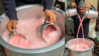 UNIQUE Gulabi Kashmiri Chai of Lucknow😳😳 Indian Street Food