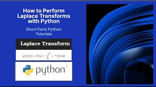 Laplace Transforms in Python with SymPy | Basic Tutorial