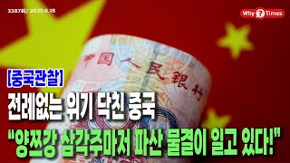 [Why Times 정세분석 3387] [중국관찰] 전례없는 위기 닥친 중국, “양쯔강 삼각주마저 파산 물결이 일고 있다!” (2025.6.18)