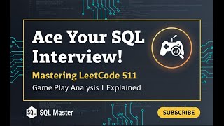 Game Play Analysis I SQL Solution – LeetCode 511 Explained (PostgreSQL Tutorial)