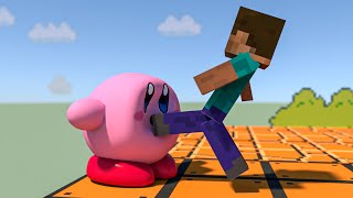 Kirby vs Steve - Steve Final Smash - [Jelly Kirby]