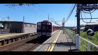 近鉄9000系FW02+近鉄2610系X27 名古屋行き急行 伊勢朝日駅通過 Express Bound For Nagoya E01 Pass