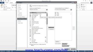 Word 2013 Tutorial The Quick Access Toolbar Microsoft Training Lesson 1.8
