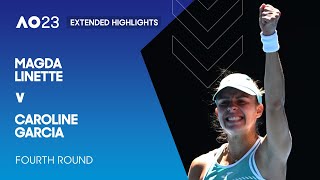 Magda Linette v Caroline Garcia Extended Highlights | Australian Open 2023 Fourth Round