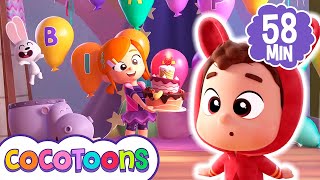 Cumpleaños feliz 🎉 y más canciones infantiles de Lea y Pop | Cocotoons