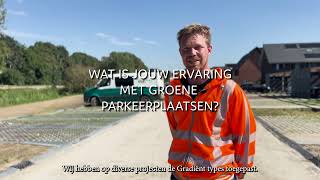 Tom Ter Beek deelt zijn inzichten over de aanleg van groen parkeerplaatsen.