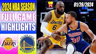 Los Angeles Lakers vs Golden State Warriors Full Game Highlights | January 26, 2024 NBA Season