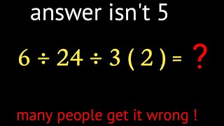 Math problem that confuses everyone!