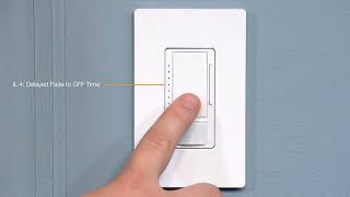 Lutron Maestro Sensor LED+ Dimmer:  Adjusting the Fade Rate Options