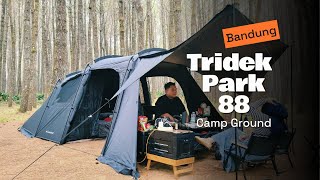 Camping di Tridek Park 88 | Tempat Camping Baru di Cikole Lembang Bandung 2024 | Tenda Landwolf