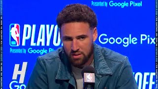 Klay Thompson Postgame Interview - Game 3 - Grizzlies vs Warriors | 2022 NBA Playoffs