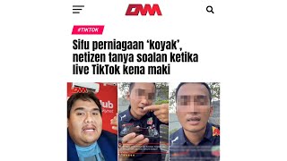 Sifu perniagaan ‘koyak’, netizen tanya soalan ketika live TikTok kena maki