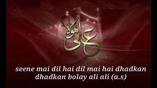 Dhadkan bole Ali Ali/farhan Ali waris/whatsapp status/English subtitles . .