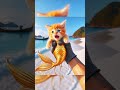 the story of a golden mermaid kitten on the circus stage#cute cat#funny#cats