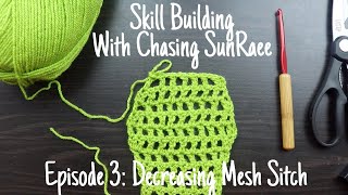 Decreasing Mesh Stitch | Skill Building w/ChasingSunRaee | Ep. 3