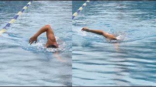 [Swimming] What is the difference between freestyle arm recovery, high elbow and non-high elbow?