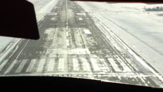 A330-300 Winter Jumpseat view landing