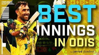 Was Glenn Maxwell's innings the best ODI knock of all time? | #cwc2023 | #odiworldcup2023 | #cricket