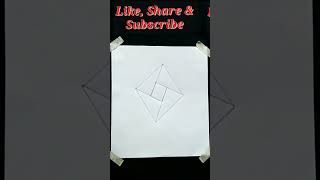 how to draw Geometric Art 18 | 3D Arts #shorts #trending #viral #asmr