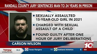 VIDEO: Randall County jury sentences man to 24 years in prison for child sex crimes