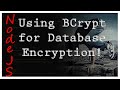 NodeJS - Using BCrypt for Database Encryption - Tutorial 9