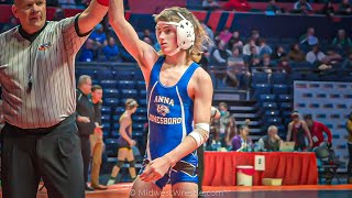 106 1A – Ian Akers {G} of Peoria Notre Dame IL vs. Drew Sadler {R} Anna Jonesboro IL