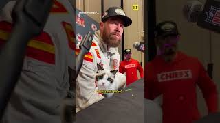 Travis Kelce Fields Taylor Swift Questions at Super Bowl Media Day