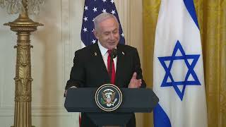 President Trump Holds a Press Conference with Israeli Prime Minister Benjamin Netanyahu