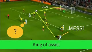 Messi's some best assists / art of football by messi