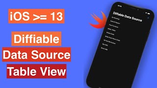iOS: Diffiable data source in table view
