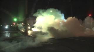 Raw Video - Police shoot tear gas