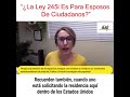 “¿la ley 245i es para esposos de ciudadanos ”