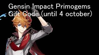 Genshin Impact Live Stream Primogem Redeem Gift Code Giveaway!til 4th october!