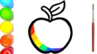 Menggambar dan Melukis apel untuk anak-anak/bolalar uchun olma chizish/draw apples for kids