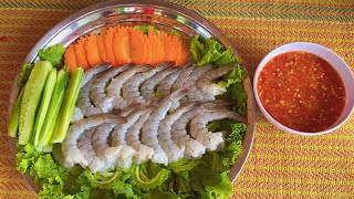 Yummy Shrimp with Hot Spicy Sauce​​ | របៀបធ្វើ បង្គាទឹកត្រីកោះកុង | Sinan Cooking Lifestyle