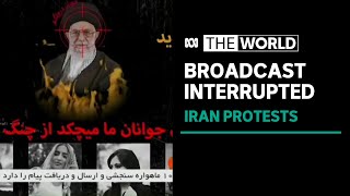 Iranian state TV interrupted by apparent hack in support of protests | The World