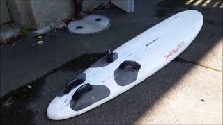 Do it yourself conversion of an old slalom windsurfboard into a new one (Part two)