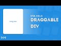 Create Draggable Div with Tilt Effect using HTML CSS and JS