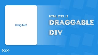 Create Draggable Div with Tilt Effect using HTML CSS and JS