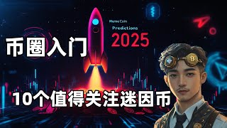 币圈入门：2025年迷因币（山寨币）市场预测 | 10个值得关注的加密货币MEMECOINS投资指南