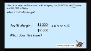 🔴 Profit Margin Ratio in 9 minutes - How to Calculate Financial Ratio Analysis Tutorial